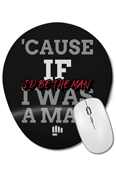 BASKI DÜNYASI LyricTaylor Swift The Man Mouse Pad oval cu suport pentru înche...