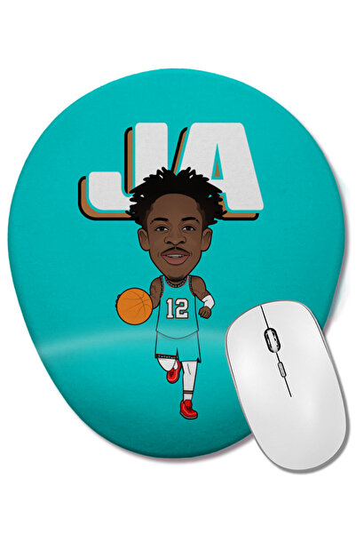 BASKI DÜNYASI Mouse Pad oval Ja Morant cu suport pentru încheietura mâinii