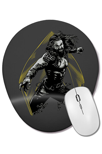 BASKI DÜNYASI Mouse Pad oval Aquaman cu suport pentru încheietura mâinii
