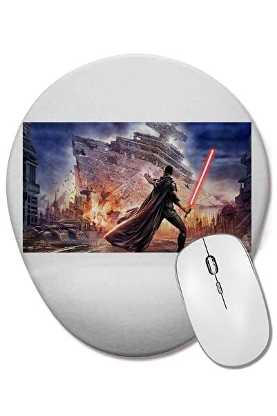 BASKI DÜNYASI Mouse Pad oval cu ilustrație „Darth Vader” din Star Wars cu sup...