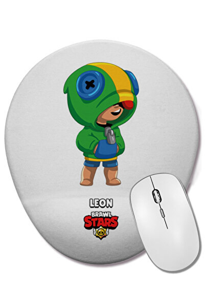 BASKI DÜNYASI Mouse Pad oval Brawl Stars Leon cu suport pentru încheietura mâ...