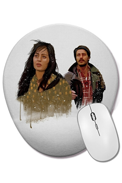 BASKI DÜNYASI Mouse Pad oval cu suport pentru încheietura mâinii Al Yazmalım