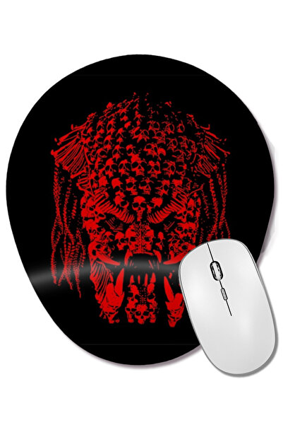 BASKI DÜNYASI Mouse Pad oval cu suport pentru încheietura mâinii, cu cap de p...