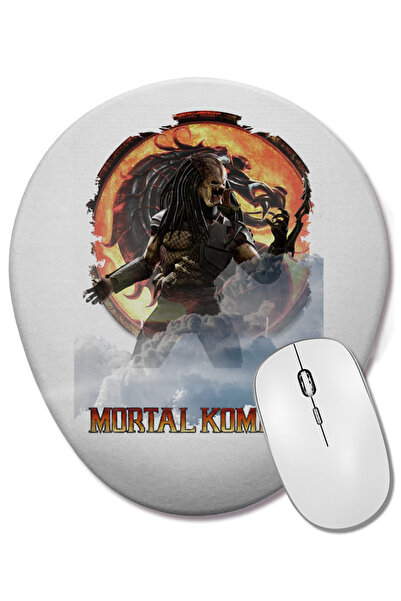 BASKI DÜNYASI Mouse Pad oval pentru jocuri Mortal Kombat Predator cu suport p...