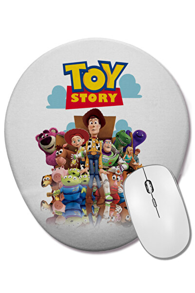 BASKI DÜNYASI Story Estoy Toy Story Bilek Destekli Oval Mouse Pad