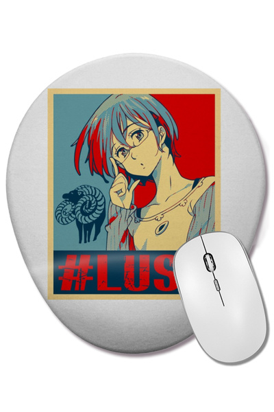 BASKI DÜNYASI Mouse Pad oval cu suport pentru încheietura mâinii The Seven Deadly Sins Gowther Lust