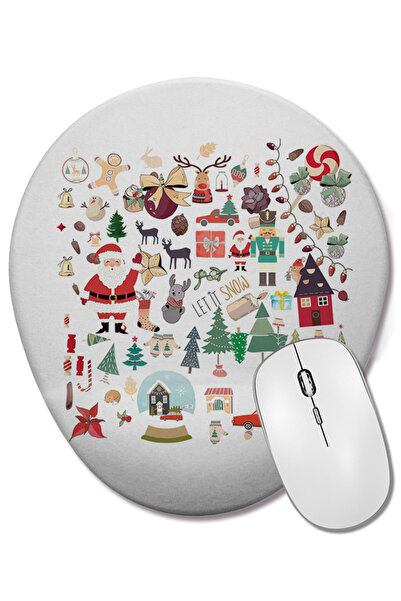 BASKI DÜNYASI Mouse Pad oval cu suport complet pentru încheietura mâinii, con...