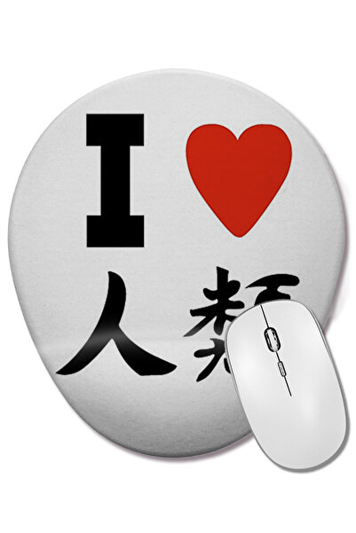 BASKI DÜNYASI Mouse Pad oval cu suport pentru încheietura mâinii No Game No L...