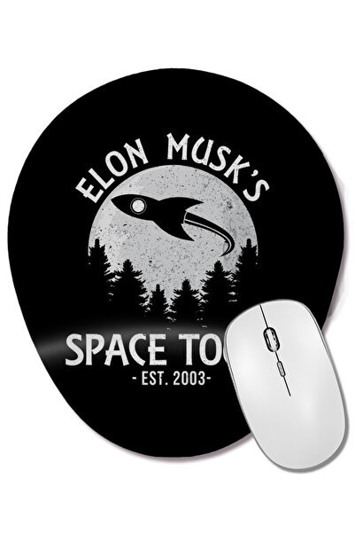 BASKI DÜNYASI Mouse Pad oval cu suport pentru încheietura mâinii Space Tours ...