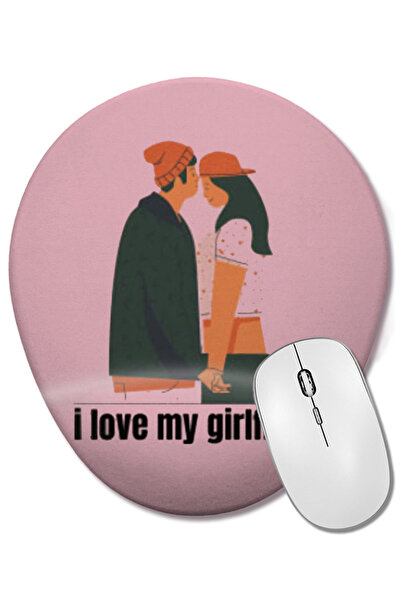 BASKI DÜNYASI Mouse Pad oval cu suport pentru încheietura mâinii, am fiat de a fi ofensat