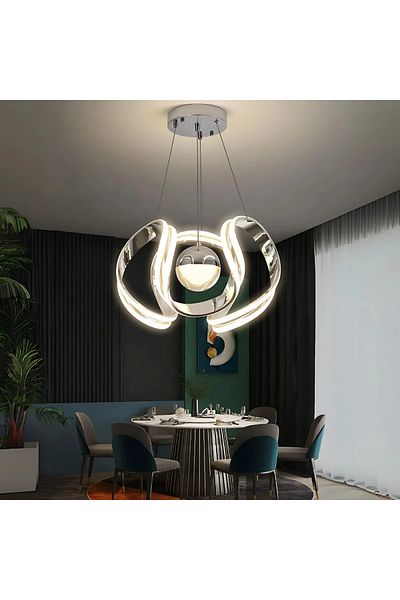 Ece Aydınlatma Langdon Special Design Pendant Lamp Modern 3 Color Led Living Room Chandelier