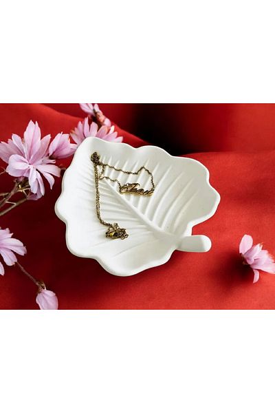 Avcı Presentation Leaf Decorative Plate Snack Bowl Gift