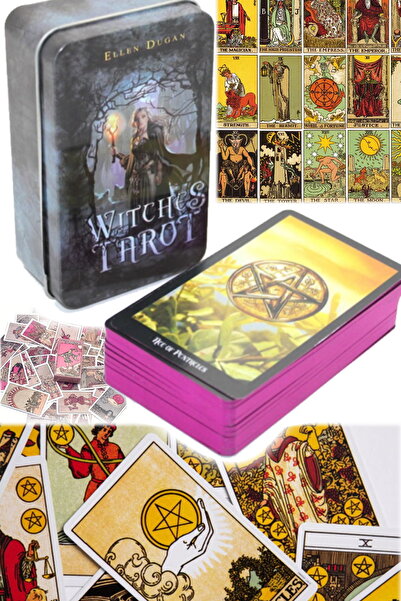 Munico Witches Masa Oyunu Kehanet Tahmini Çok Oyunculu Oyun Tarot Desteleri T...