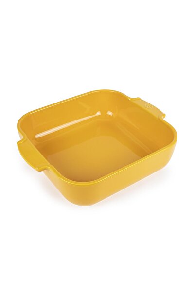 Peugeot Tavă pătrată pentru cuptor Appolia, galben șofran, 28 cm