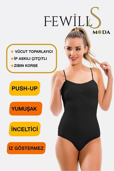 FEWİLLS MODA Complete Body Shaper the Zibin Corset Seamless Non-Marking Bottomed Hook Shaper Corset