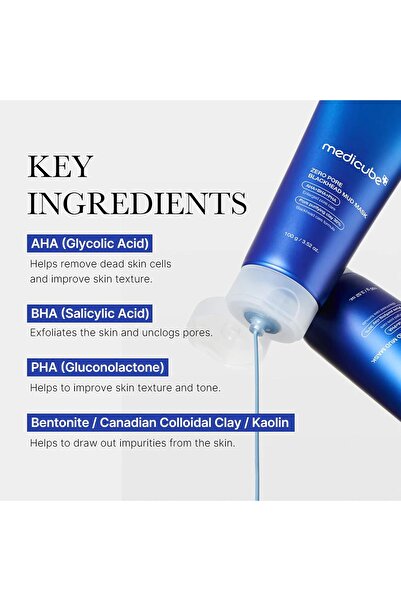 Medicube قناع الطين ميديكيوب زيرو بور للرؤوس السوداءتبريد البشرة وشد المسام -100 جرام