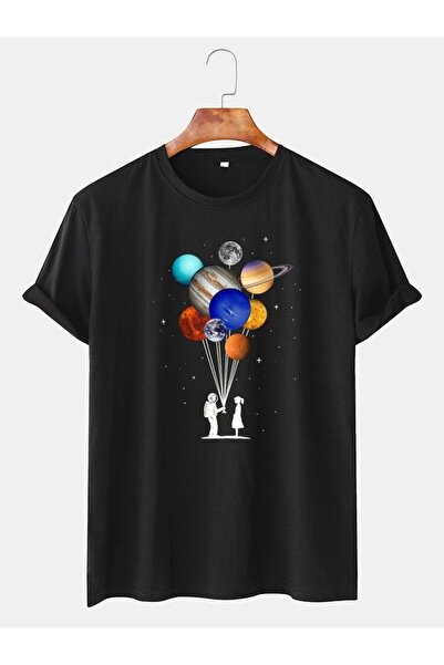 SVART WEAR Tricou unisex Romantic Planet Ballons