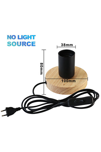 Choice مصباح طاولة خشبي حديث على الطراز C، مصباح ديكور مكتبي E27 عتيق، مصابيح...