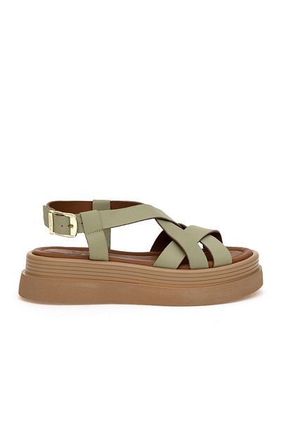 U.S. Polo Assn. Women's Green Sandals 50304874 -Vr235