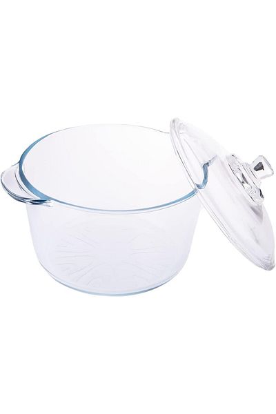 AKDC Glass Soup Pot L(19CM) XW(24CM) XH(18CM) Transparent