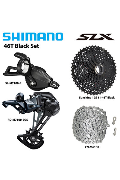 Choice 46T Black Set SHIMANO Deore SLX M7100 1X12S Groupset Shift Lever Rear ...