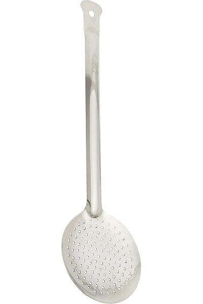 RAJ Stainless Steel Skimmer, 12.5x41.5 cm, SS0007, Pasta, Noodle, Fries, and Fryer Food Skimmer