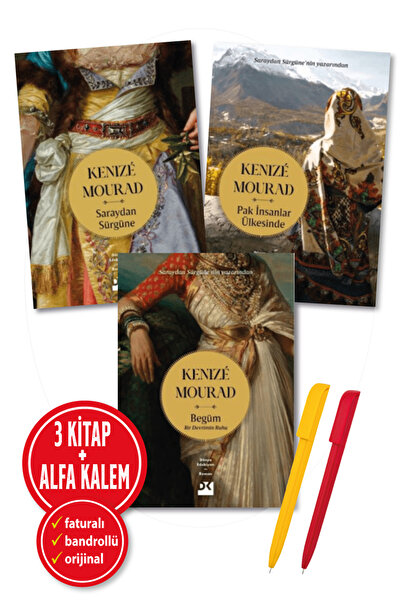 Doğan Kitap Alfa Kalem+ Kenize Mourad 3 kitap Begüm-Bir Devrimin Ruhu+Sarayda...