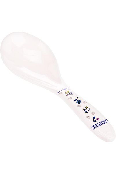 AKDC MOMENTS LILAC RICE SPOON 21CMX6CMX2CM white and blue