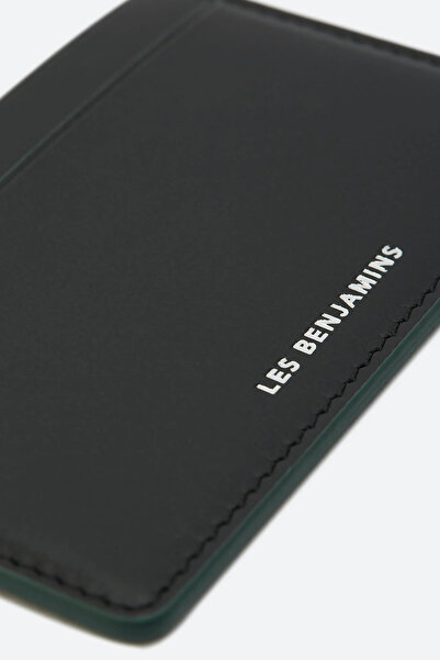 LES BENJAMINS Classic Real Leather Card Holder