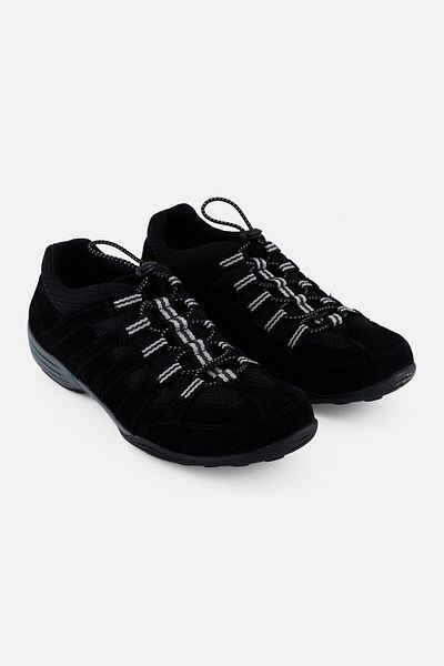 CLARKS Women Hemistich Rose Standard Lace Up Casual Shoes, Black