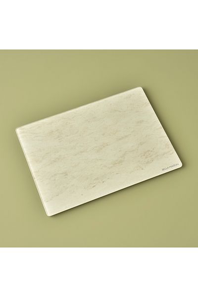 Bella Maison Marbella Glass Cutting Board Ecru (35X25 cm)