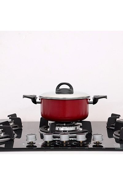 ROYALFORD RF6439 Non-Stick Ceramic Casserole with Glass Lid 22 cm