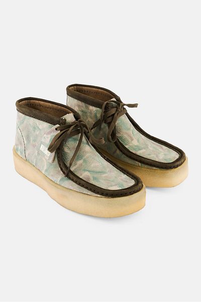CLARKS Men Standard Wallbee Cup Lace Up Ankle Boots, Green