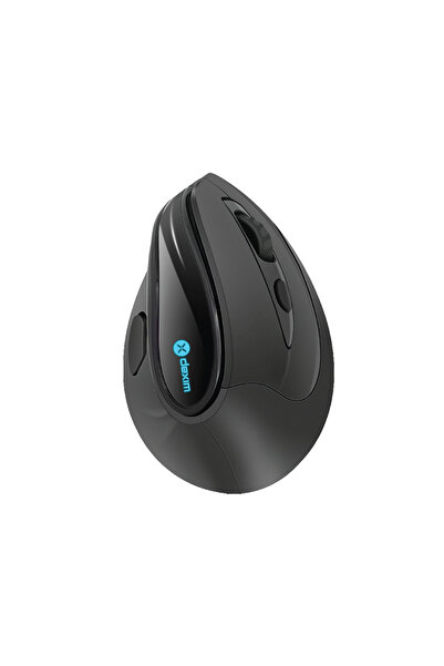 Dexim Wireless, 2.4Ghz & Bluetooth RGB AntiRSI Şarj Edilebilir Ergonomik Dikey Tutuşlu Kablosuz Mouse