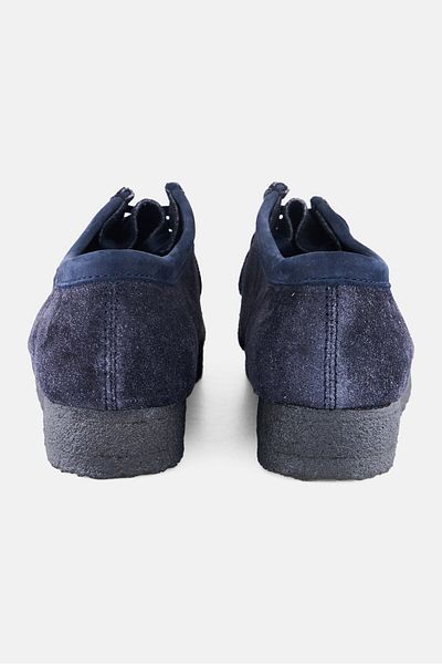 CLARKS Men Wallabee Lace Up Casual Shoes, Navy