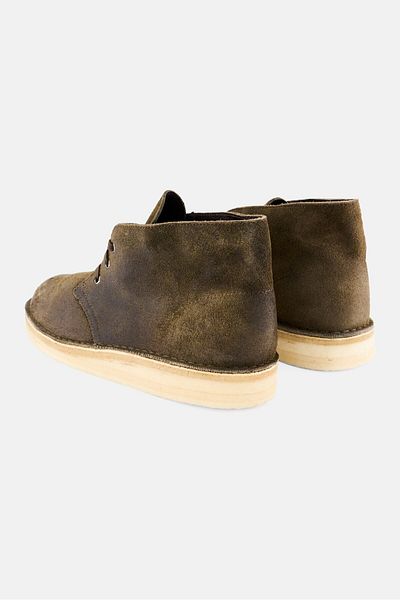 CLARKS Men Standard Desert Coal Lace Up Casual Shoes, Olive