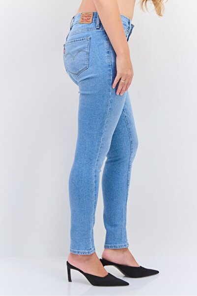 Levi's Women Skinny Fit Stretchable Wash Denim Jeans, Blue