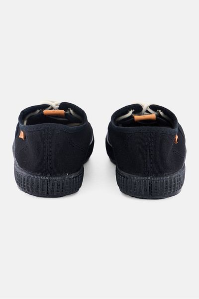 Victoria Women Limited Edition Canvas Lace Up Shoes, Black
