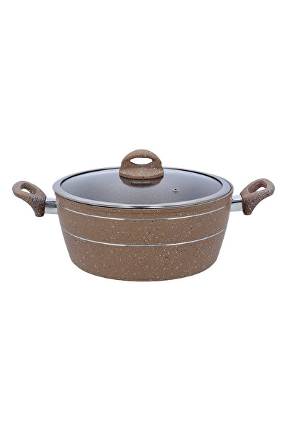 ROYALFORD 26 cm Smart Casserole with Glass Lid - Comfortable Handle