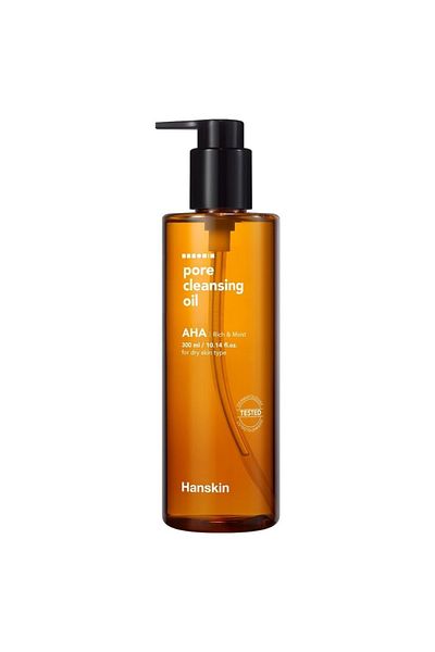Hanskin Pore Cleansing Oil AHA Rich & Moist - 300ml