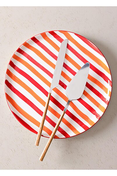 The Mia Joy Service Plate Red 30 cm