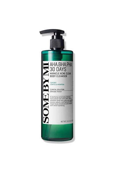 Some By Mi Korean Aha Bha Pha 30 Days Miracle Acne Clear Body Cleanser - Daily Body Wash, 400Ml