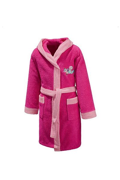 Alpar Tekstil Hooded Cotton Soft Unisex Girl-Boy Bathrobe Plain/pink