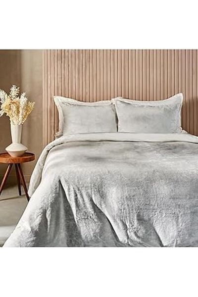 Marie Claire Sophia Double Duvet Cover Set - Gray
