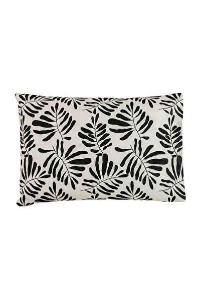 LC Waikiki Black Leaf Patterned Pillow Case Set of 2 - 50X70 cm