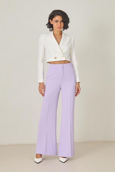 Setre Ecru Button Detailed Long Sleeve Short Jacket