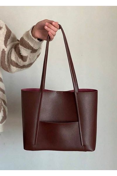 HONEY BAG TALIA Γυναικεία τσάντα χεριών, ώμων και ώμων με μπροστινή τσέπη και κουτάβι