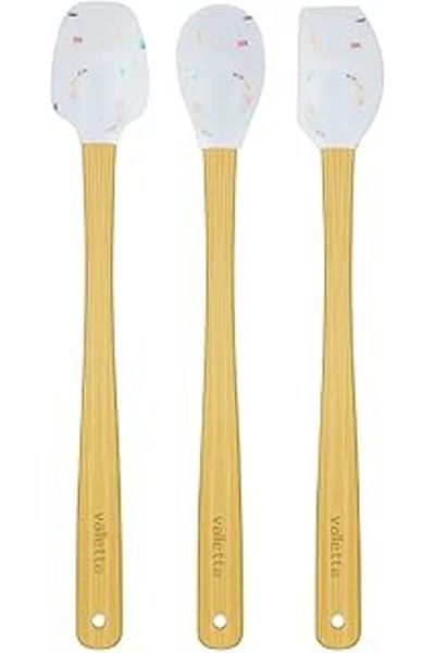 TRENDMEN Indigo 3 Pointed Silicone Spatula, White Color and 26 cm Long Vlt1518
