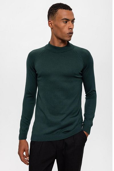 Antioch Green Half-Thigh Men's Knitwear