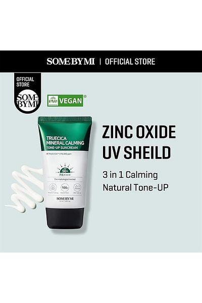 Some By Mi Korean Truecica Mineral Calming Tone-Up Suncream SPF50+ & Pa++++ - 50Ml